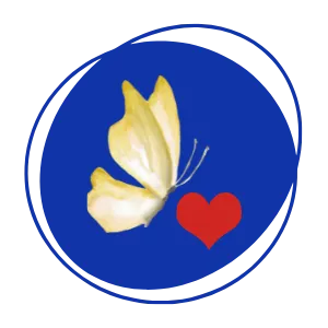 Butterfly and heart logo for Therapy for Anyone